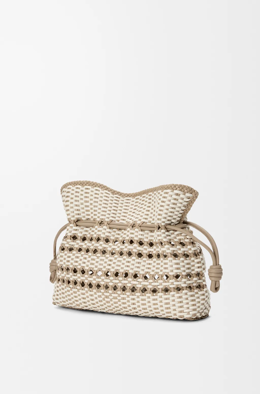 Medium Flamenco Clutch In Woven Nappa Calfskin