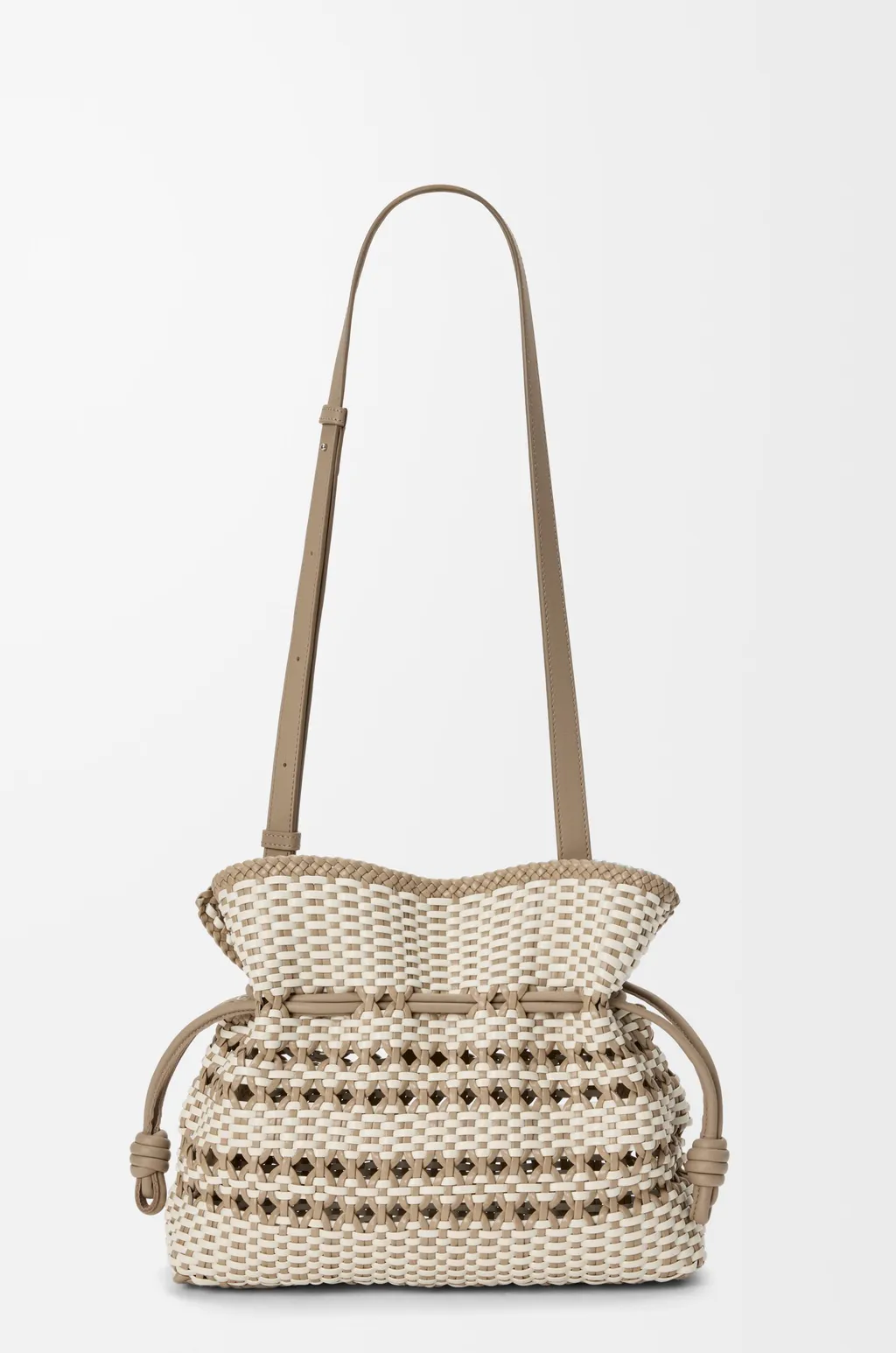 Medium Flamenco Clutch In Woven Nappa Calfskin