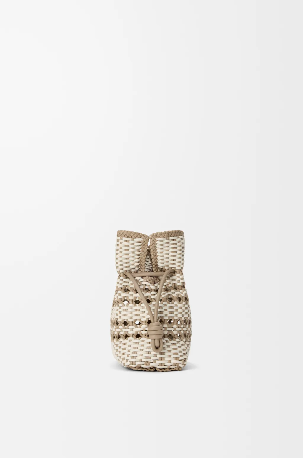 Medium Flamenco Clutch In Woven Nappa Calfskin