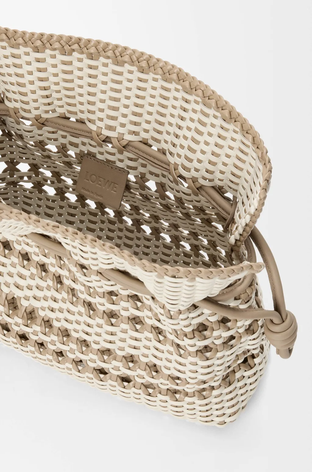 Medium Flamenco Clutch In Woven Nappa Calfskin