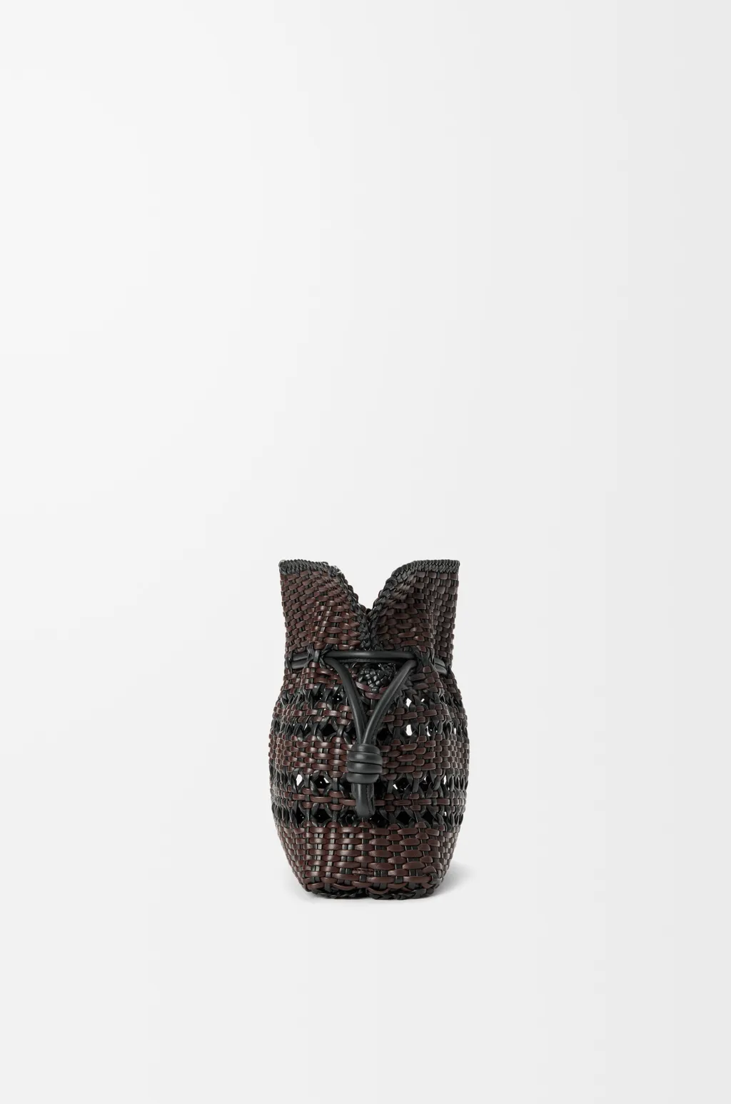 Medium Flamenco Clutch In Woven Nappa Calfskin