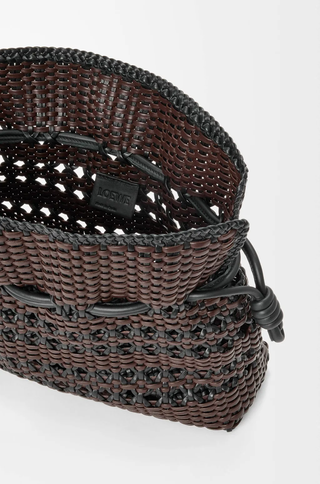 Medium Flamenco Clutch In Woven Nappa Calfskin