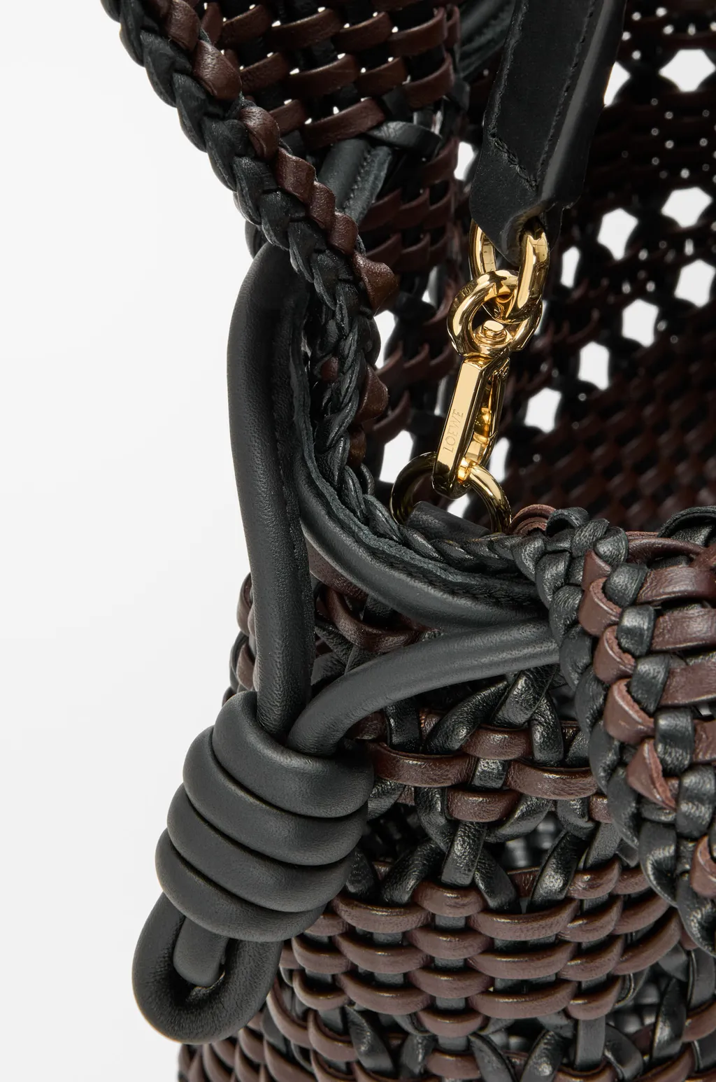Medium Flamenco Clutch In Woven Nappa Calfskin