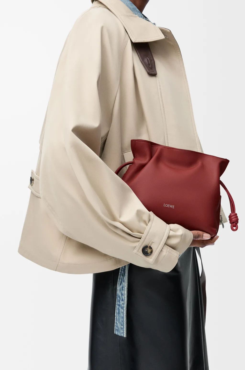 Mini Flamenco Clutch In Nappa Calfskin