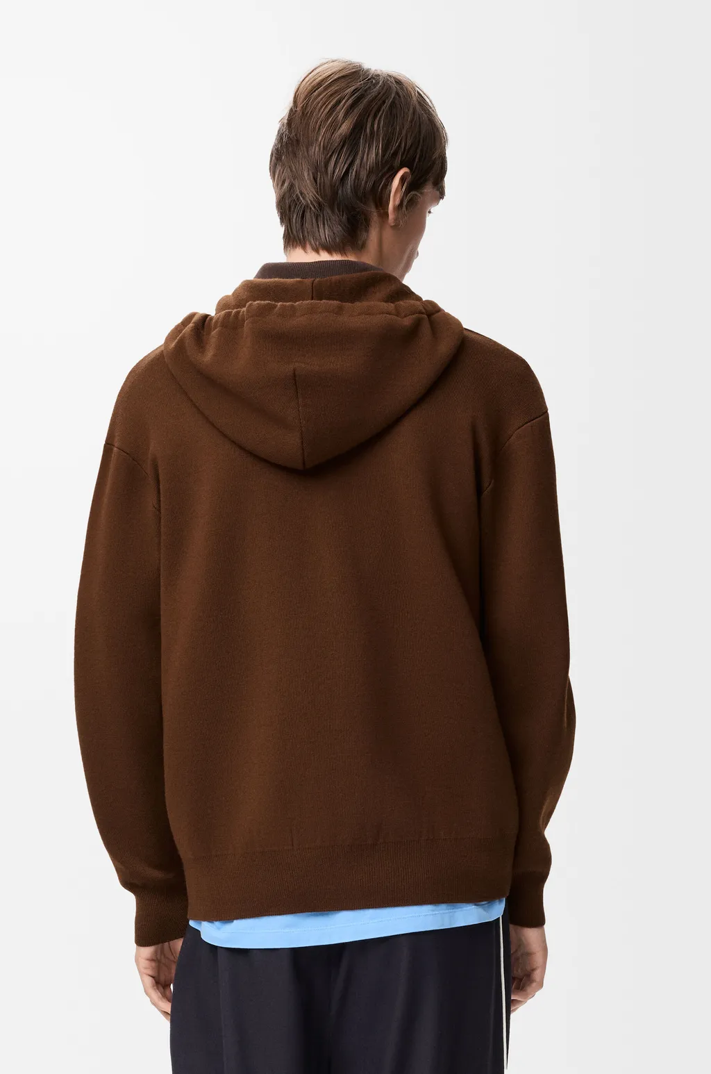 Zip-Up Hoodie In Wool