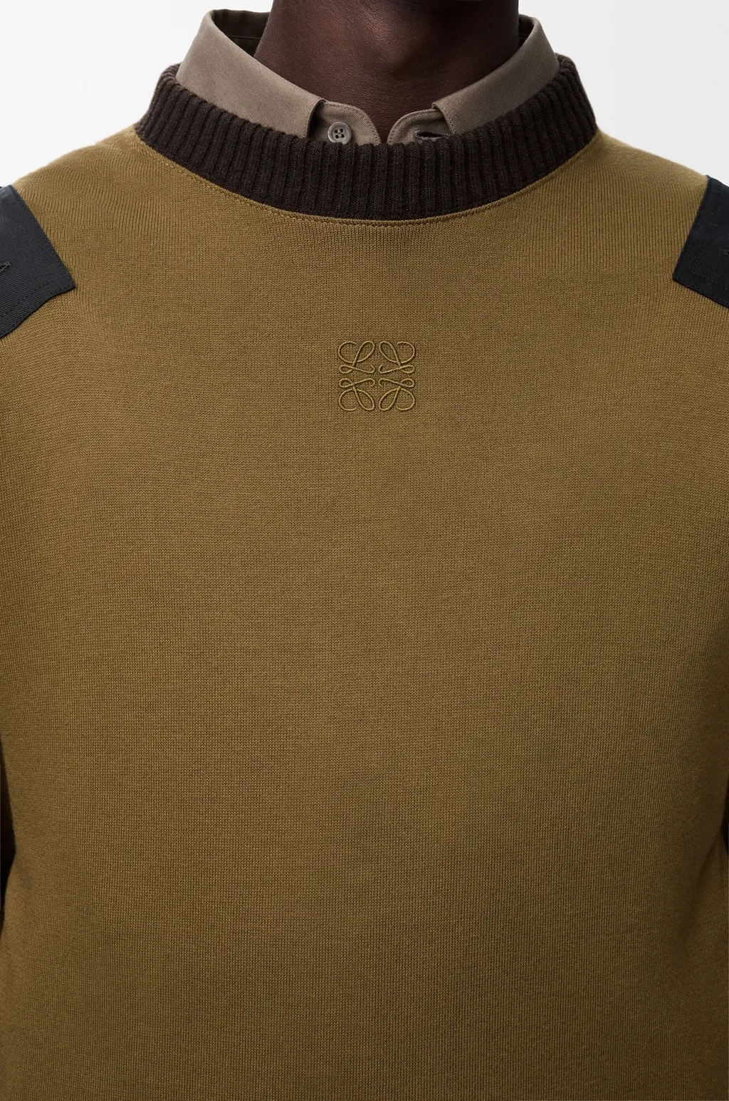 Long Sleeve Top In Cotton Blend