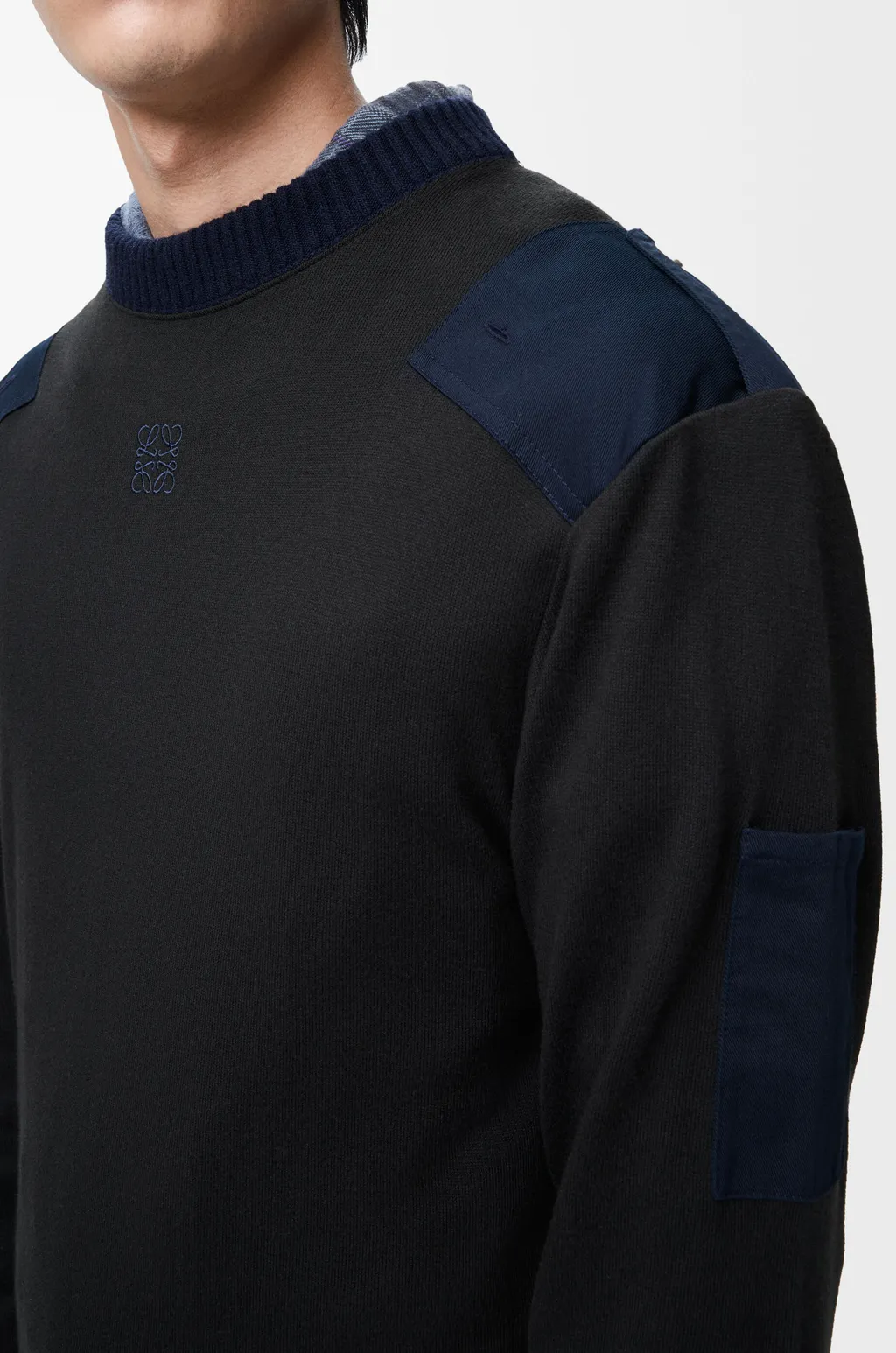 Long Sleeve Top In Cotton Blend