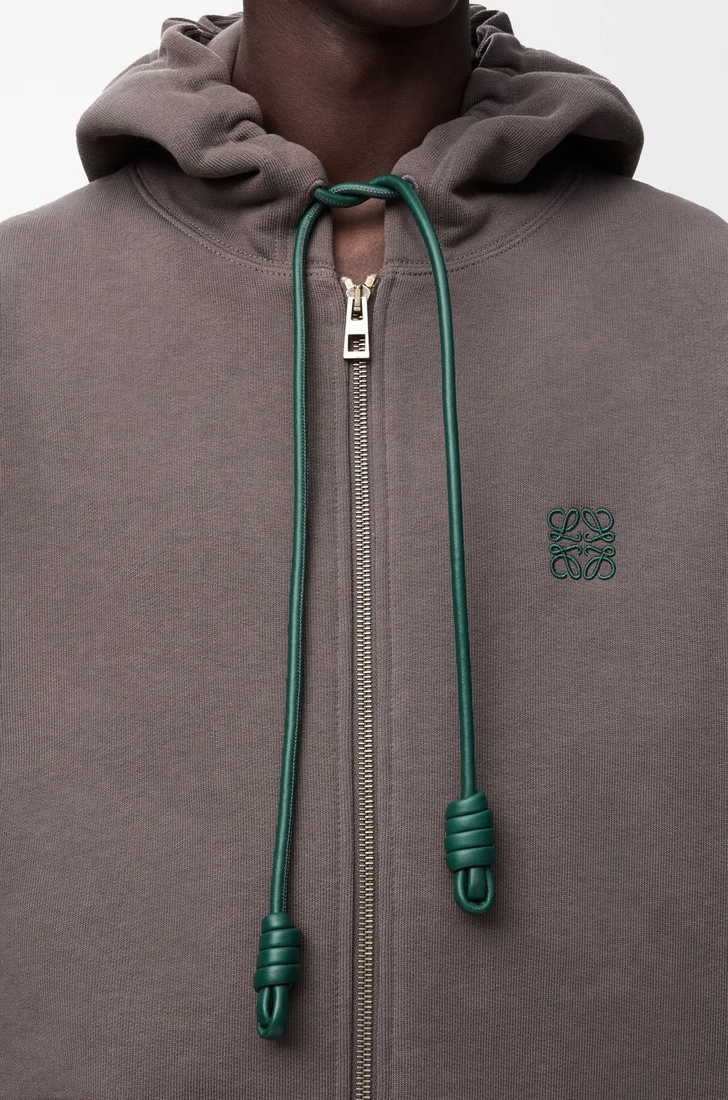 Zip-Up Hoodie In Cotton