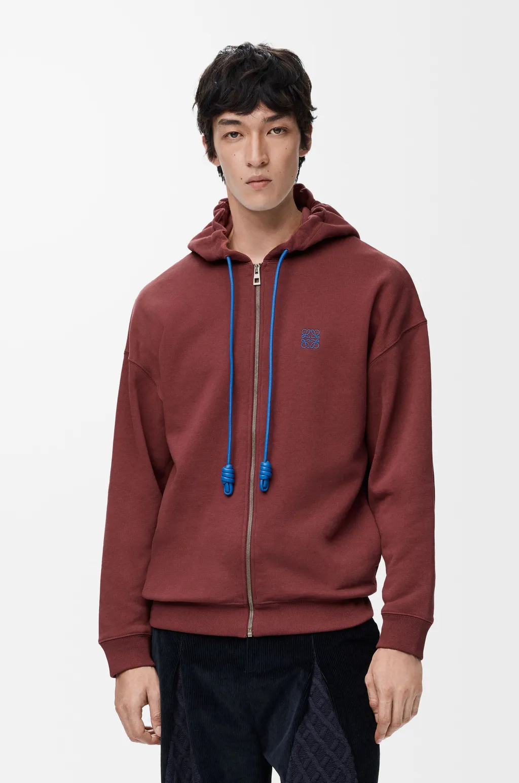 Zip-Up Hoodie In Cotton