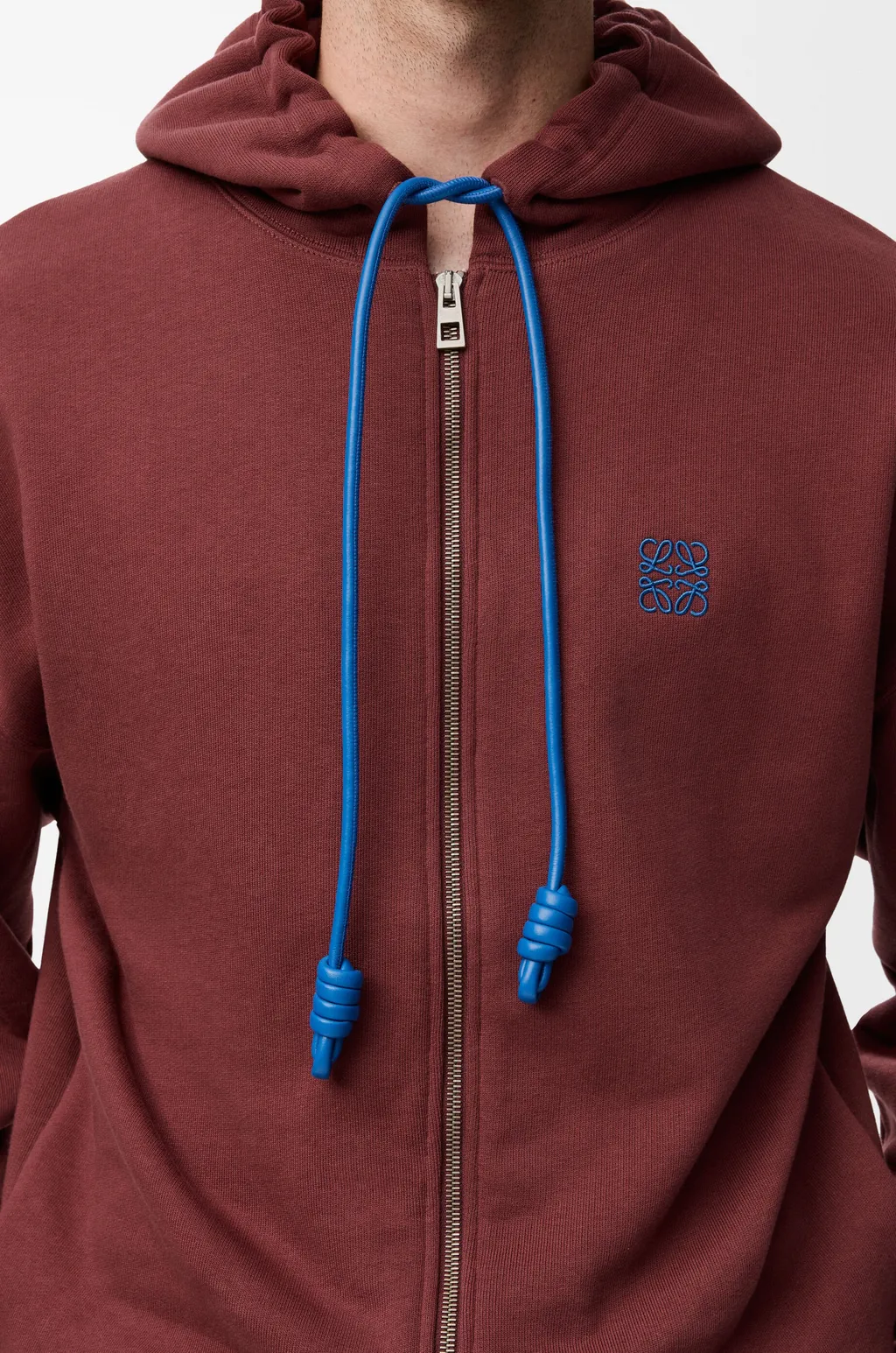 Zip-Up Hoodie In Cotton