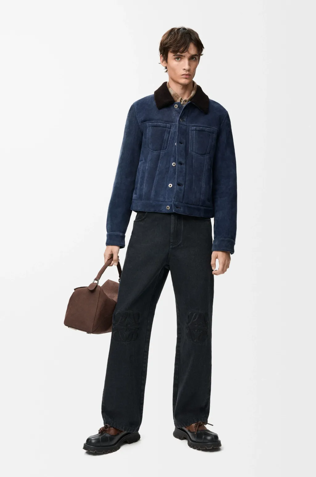 Trucker Jacket In Shearling