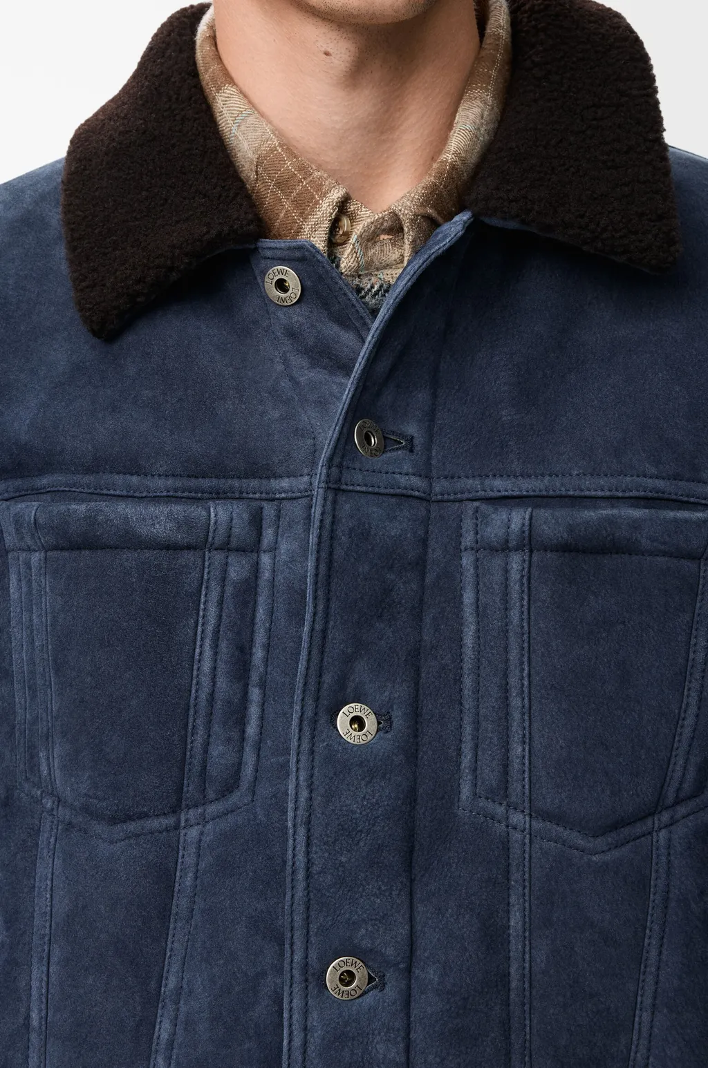 Trucker Jacket In Shearling