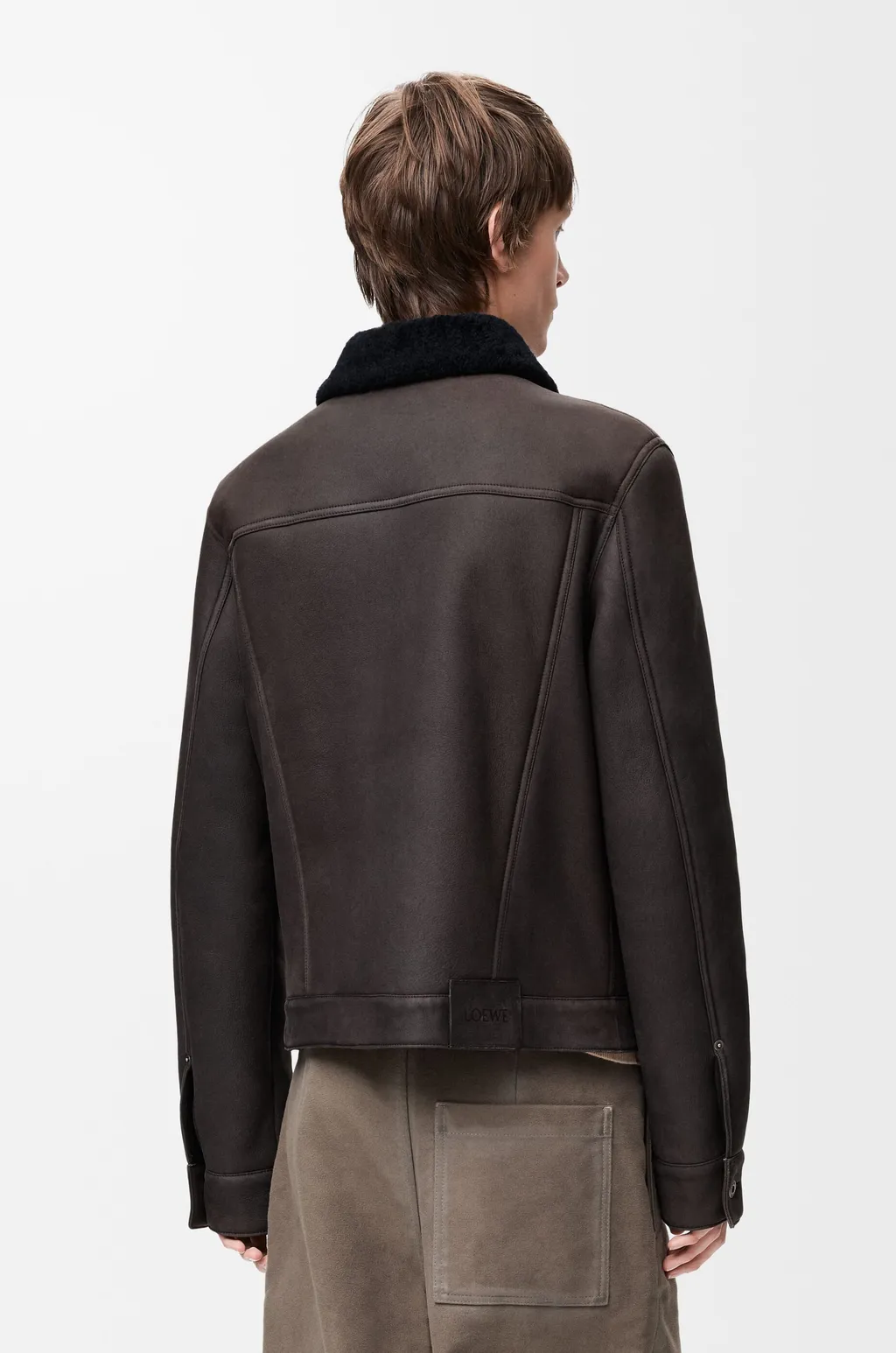 Trucker Jacket In Shearling