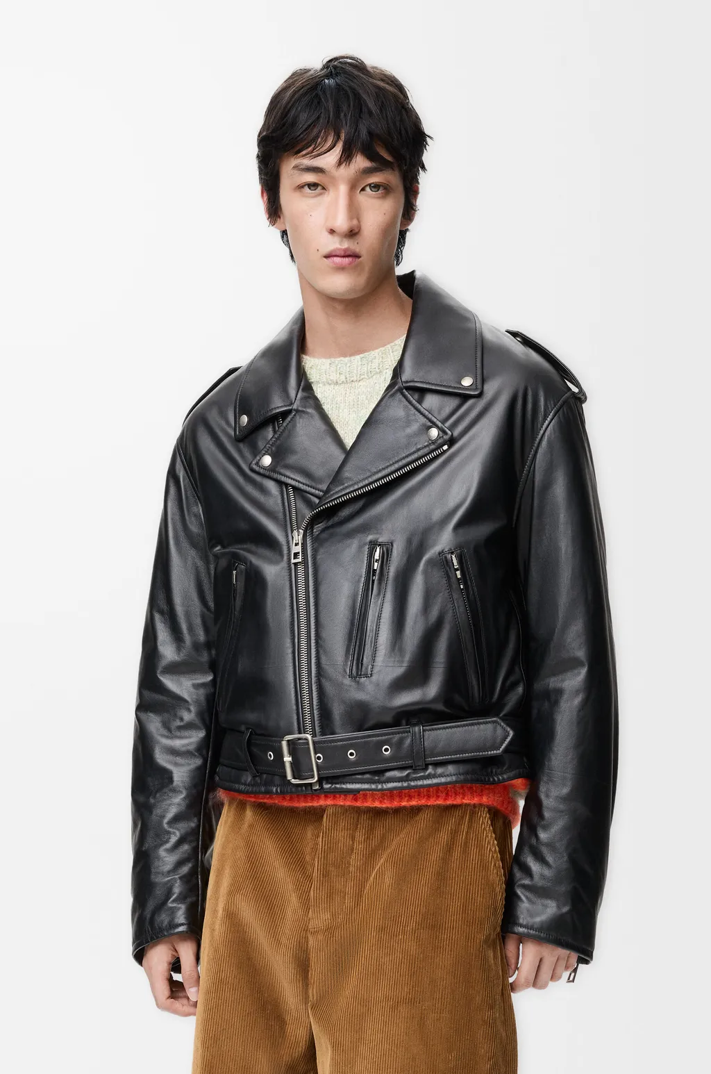 Biker Jacket In Nappa Lambskin