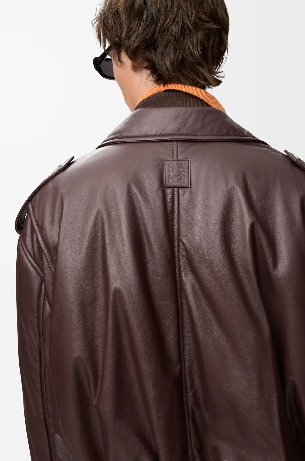 Balloon Biker Jacket In Nappa Lambskin