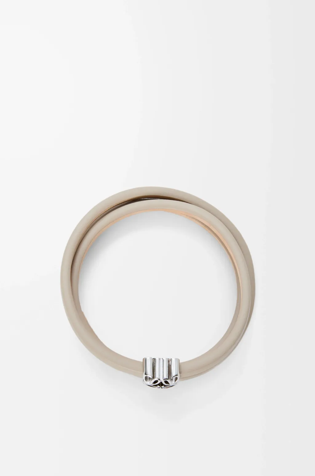 Anagram Bombé Twist Bracelet In Calfskin