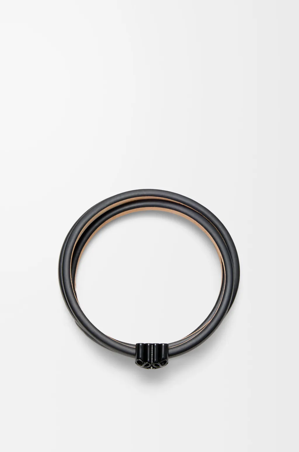 Anagram Bombé Twist Bracelet In Calfskin