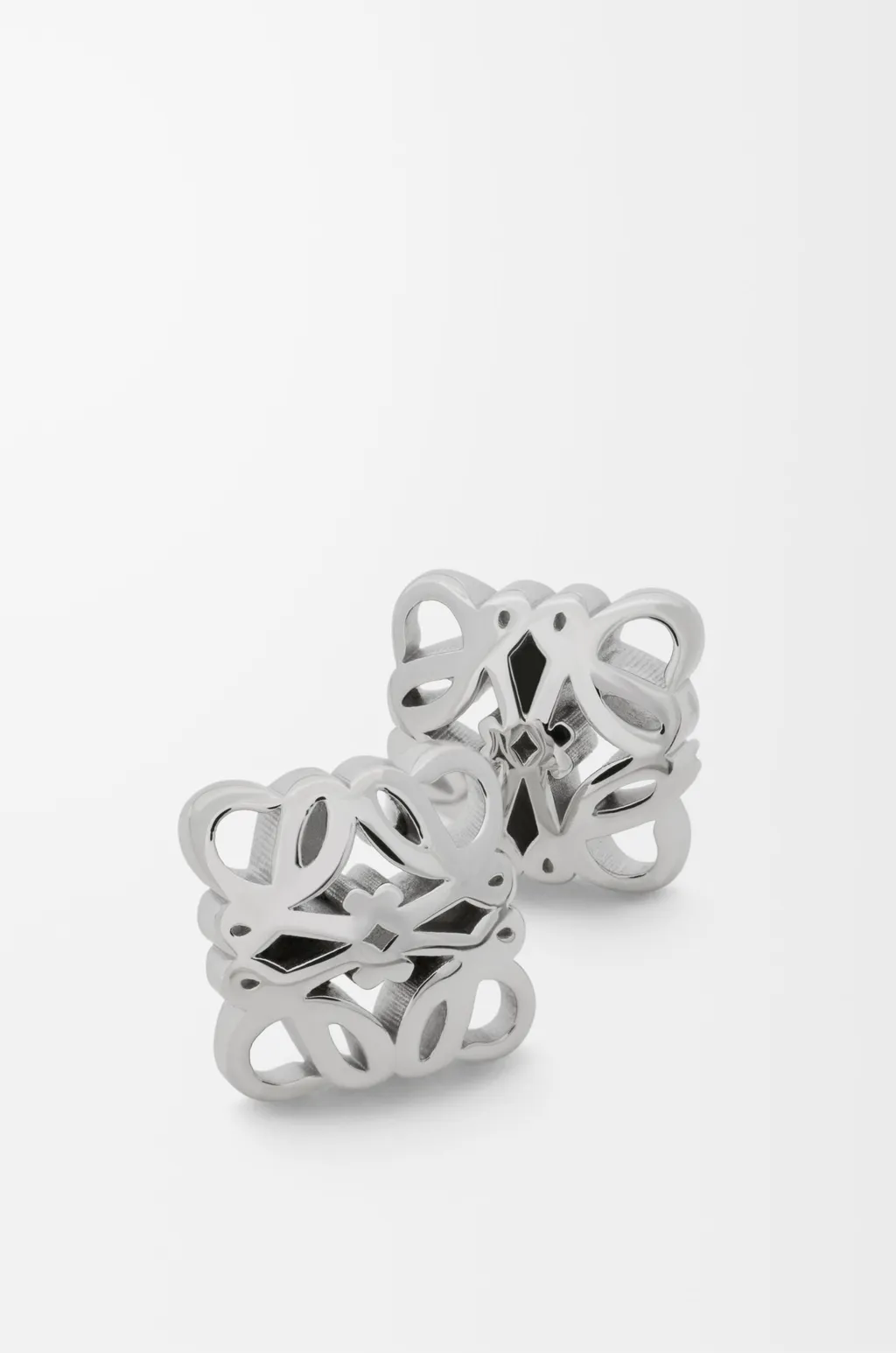 Anagram Bombé Earrings In Sterling Silver
