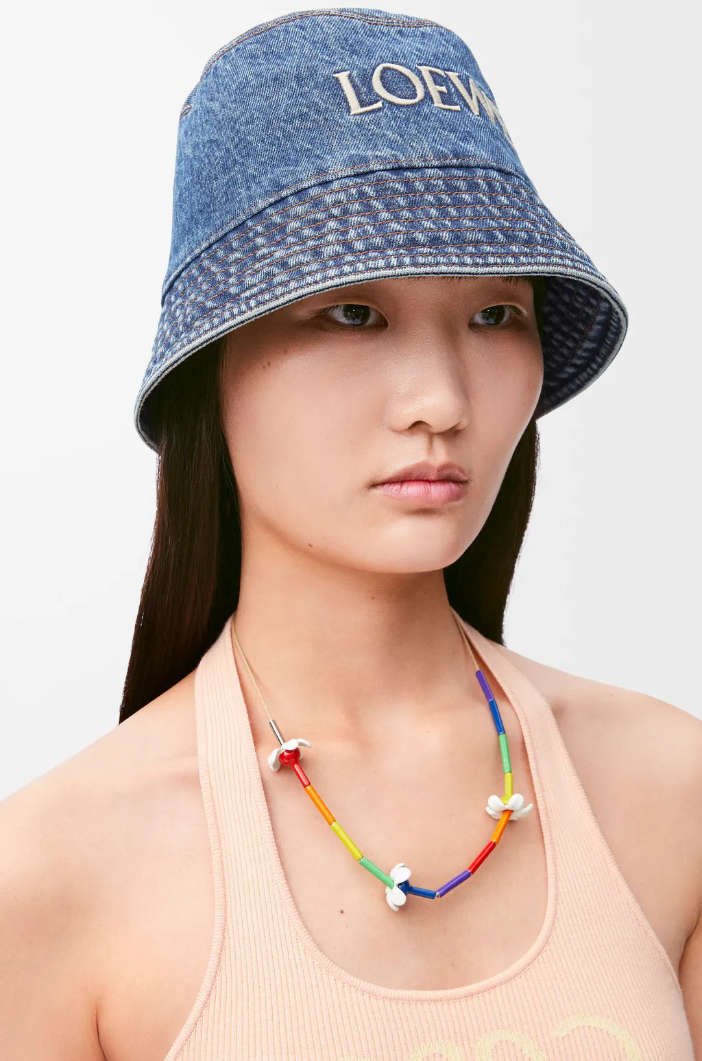 Flor Necklace In Sterling Silver And Enamel