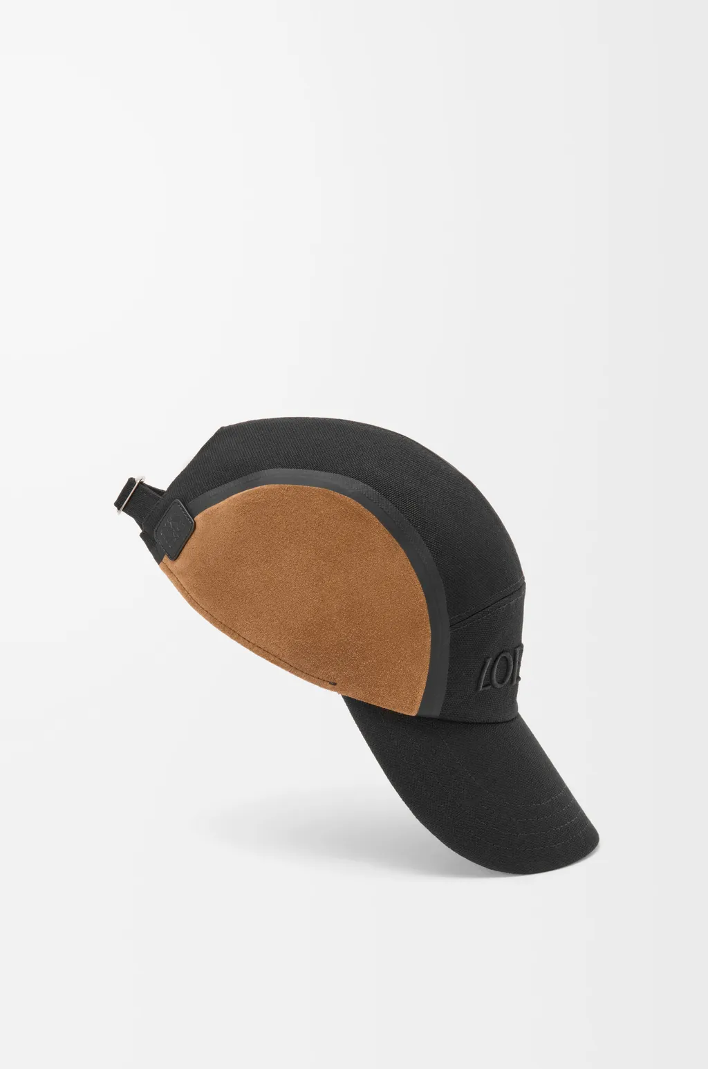 Camp Cap In Canvas And Suede
