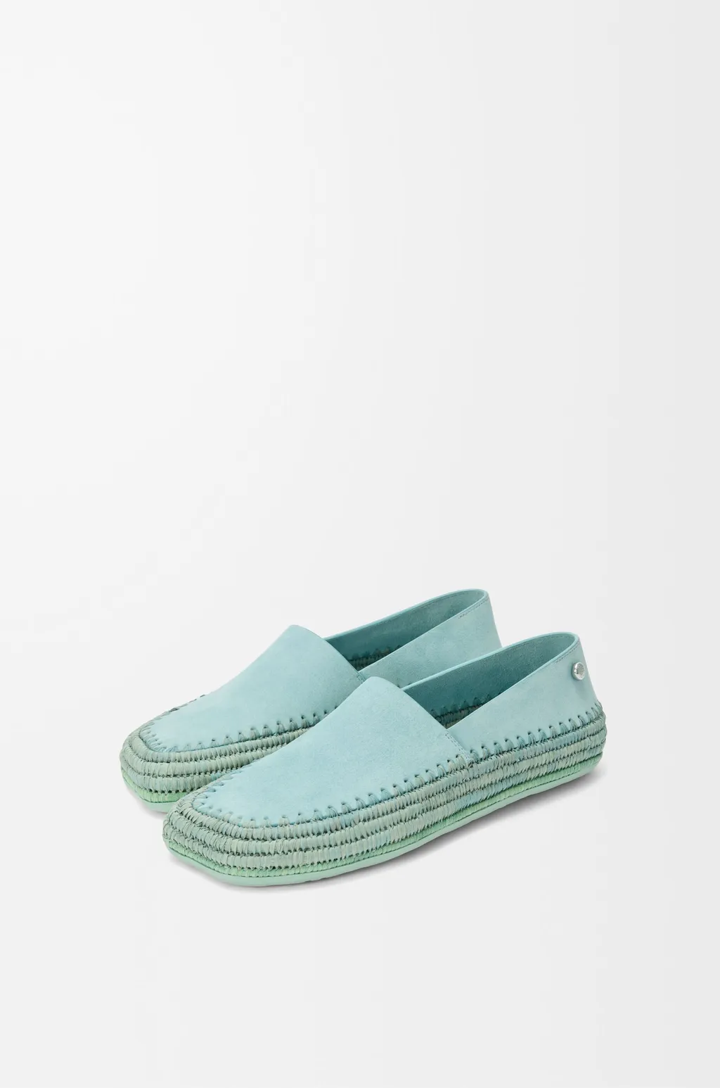 Rio Slipper In Suede And Raffia
