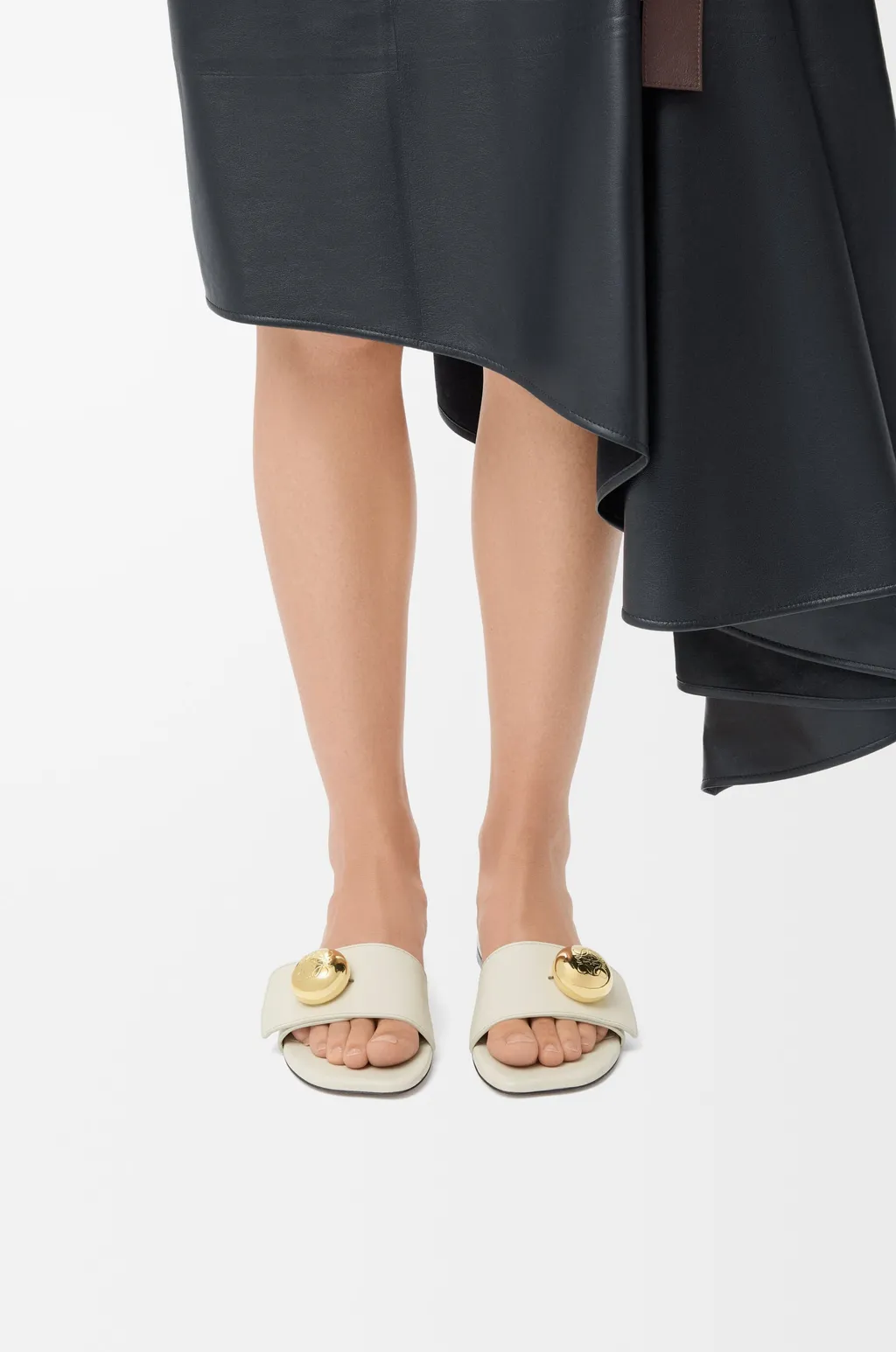 Pebble Slide In Soft Calfskin