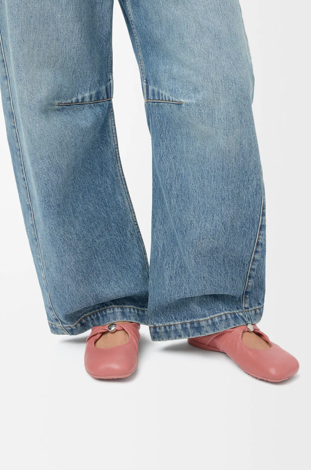 Pebble Soft Ballerina In Nappa Lambskin