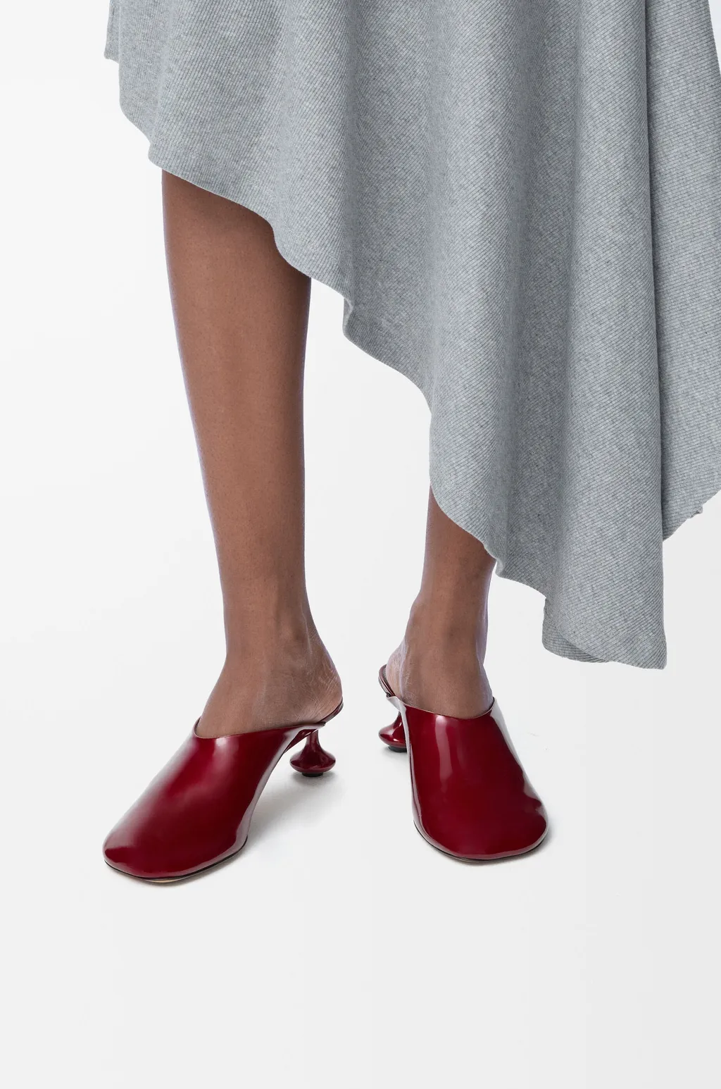 Toy Mule In Soft Patent Lambskin