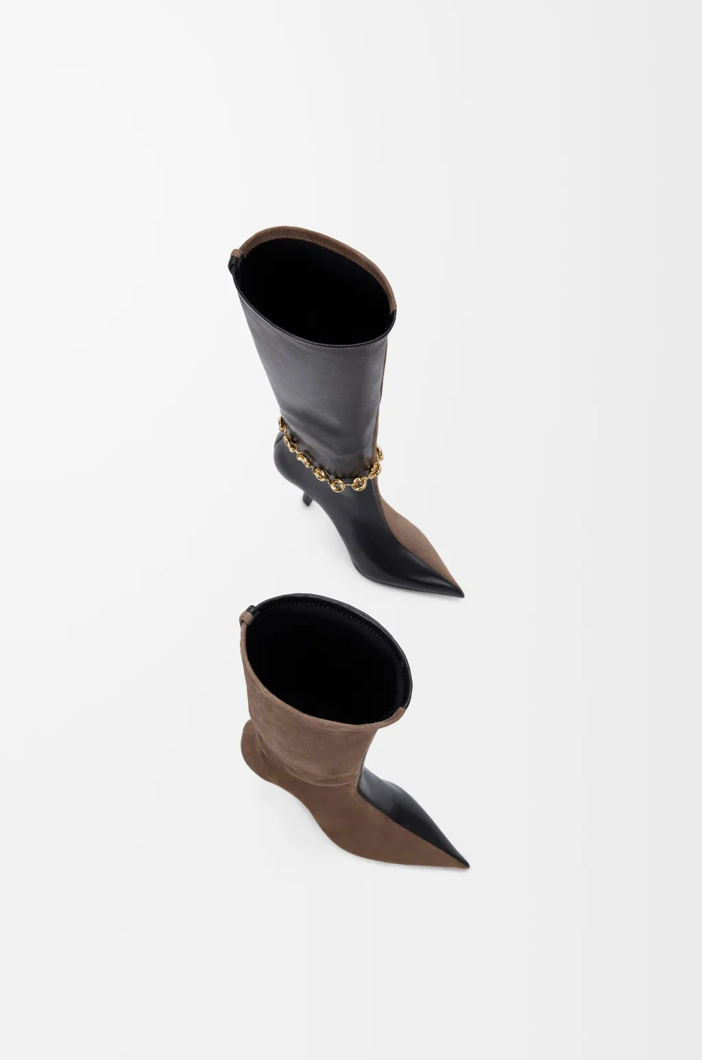 New Comic Boot In Stretch Lambskin And Suede