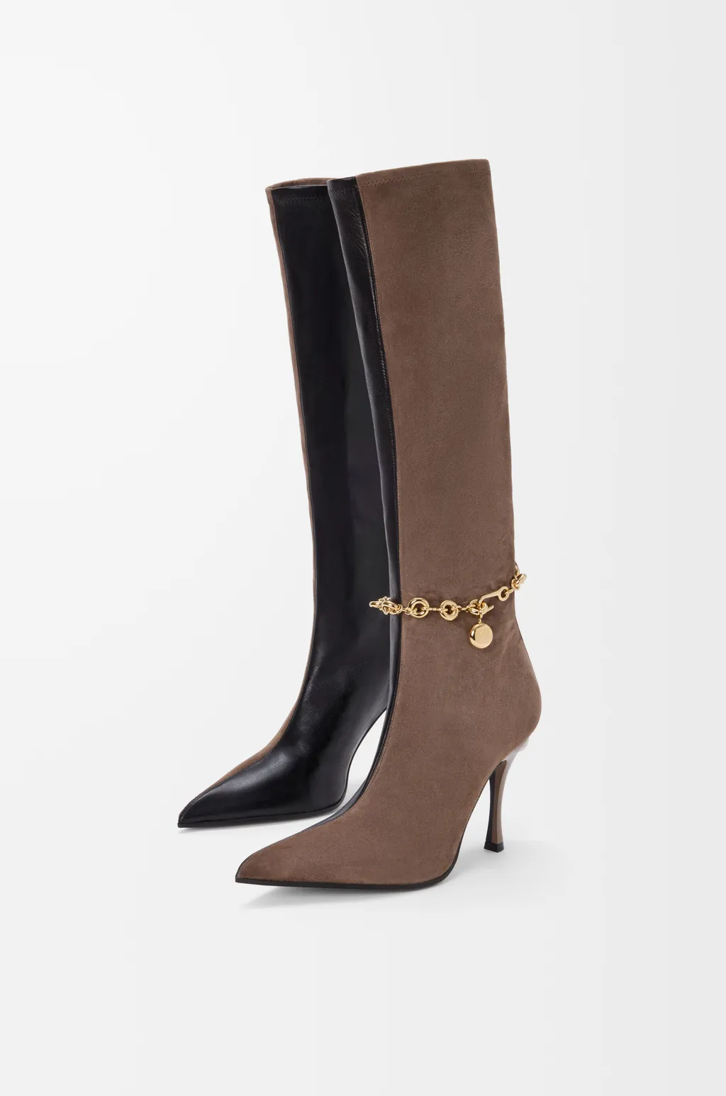 New Comic Boot In Stretch Lambskin And Suede