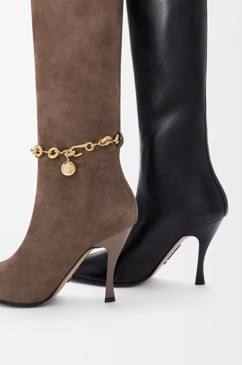 New Comic Boot In Stretch Lambskin And Suede
