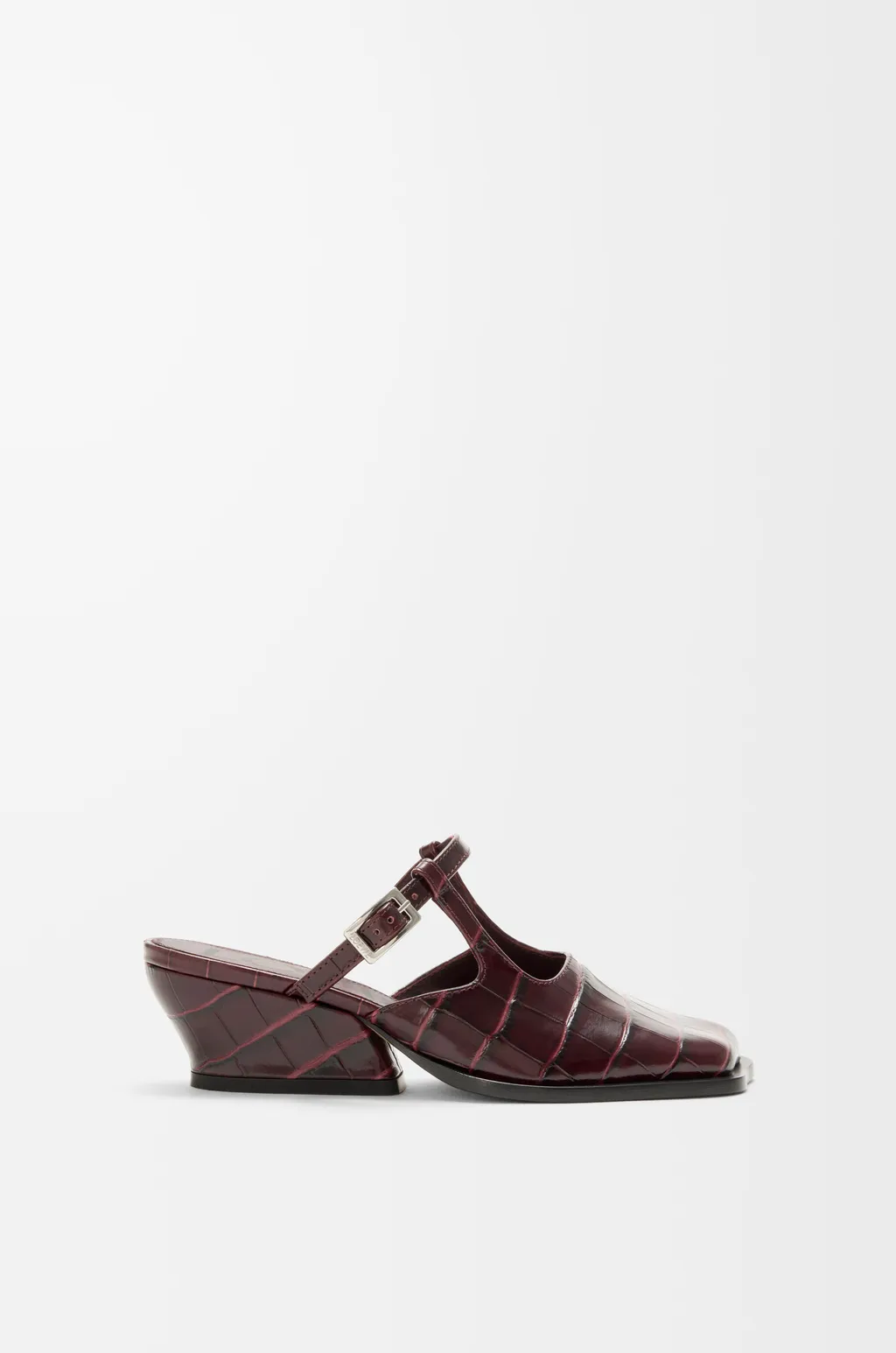 Onda Mule In Embossed Calfskin