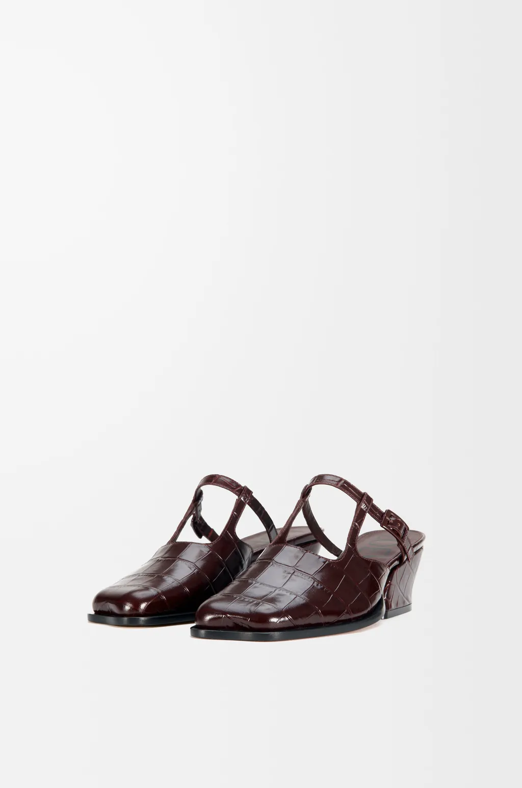Onda Mule In Embossed Calfskin