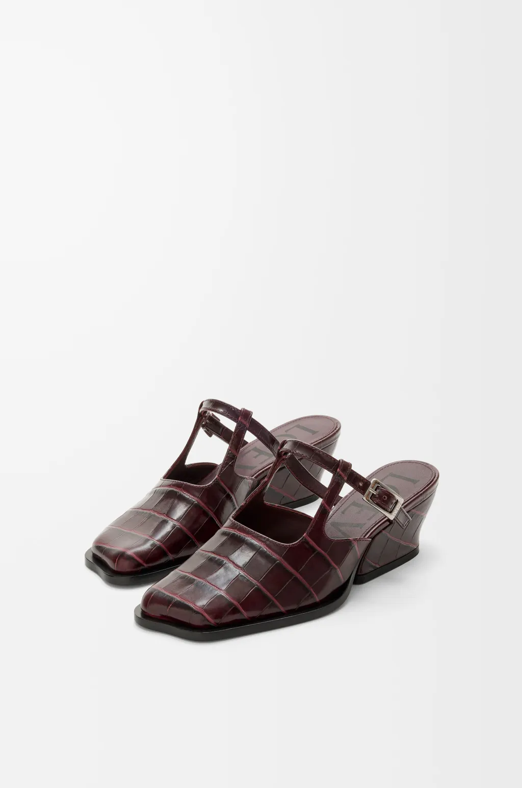 Onda Mule In Embossed Calfskin