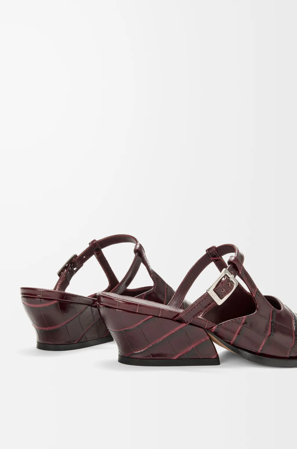 Onda Mule In Embossed Calfskin
