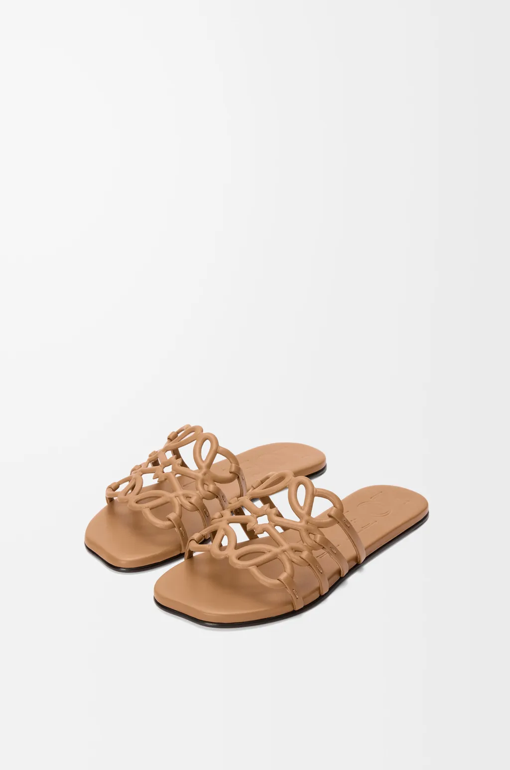 Petal Anagram Slide In Soft Calfskin