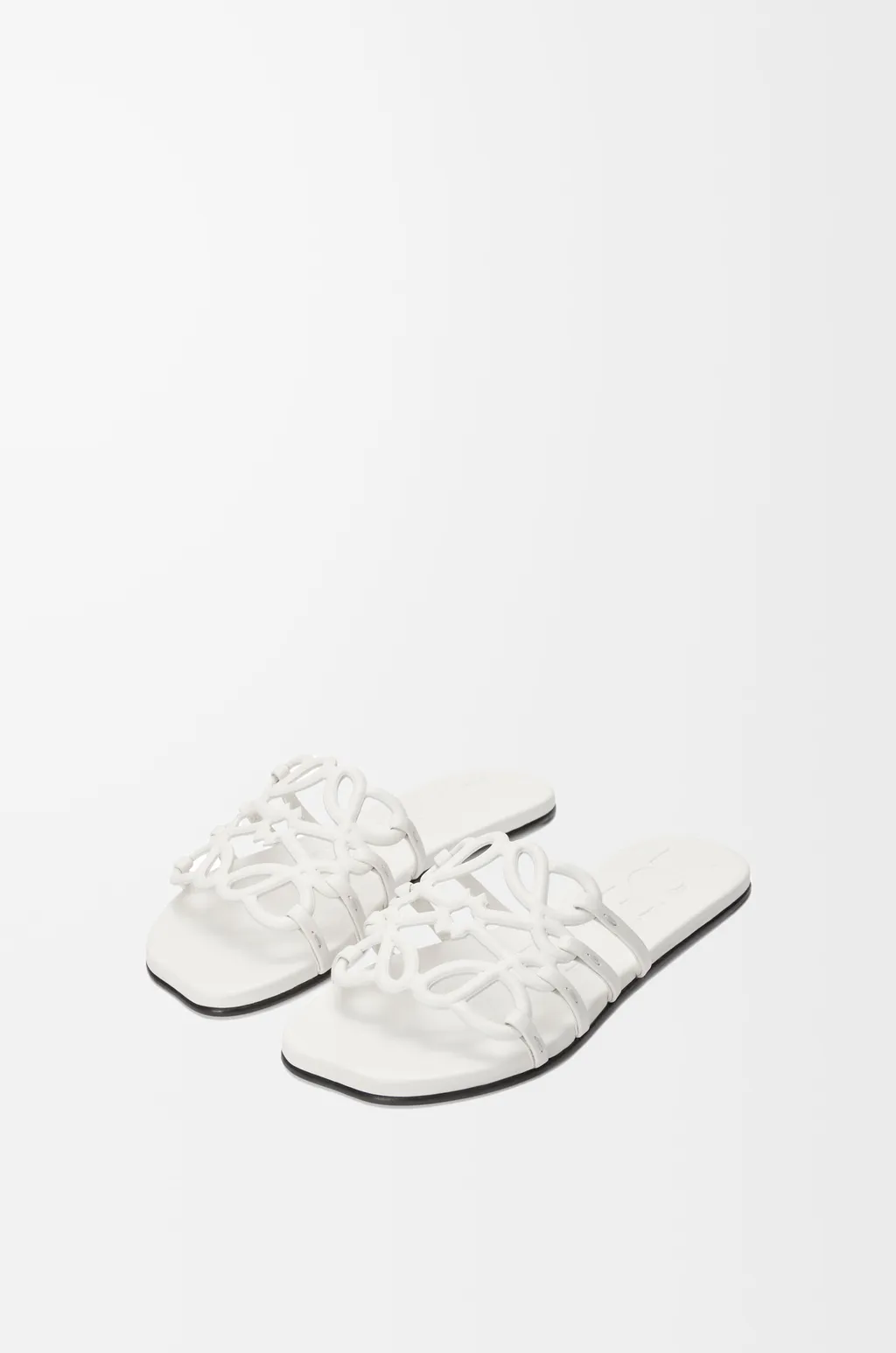 Petal Anagram Slide In Soft Calfskin