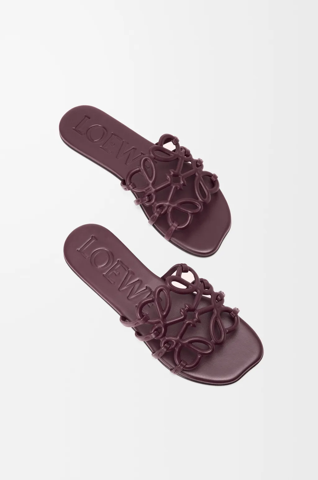 Petal Anagram Slide In Soft Calfskin