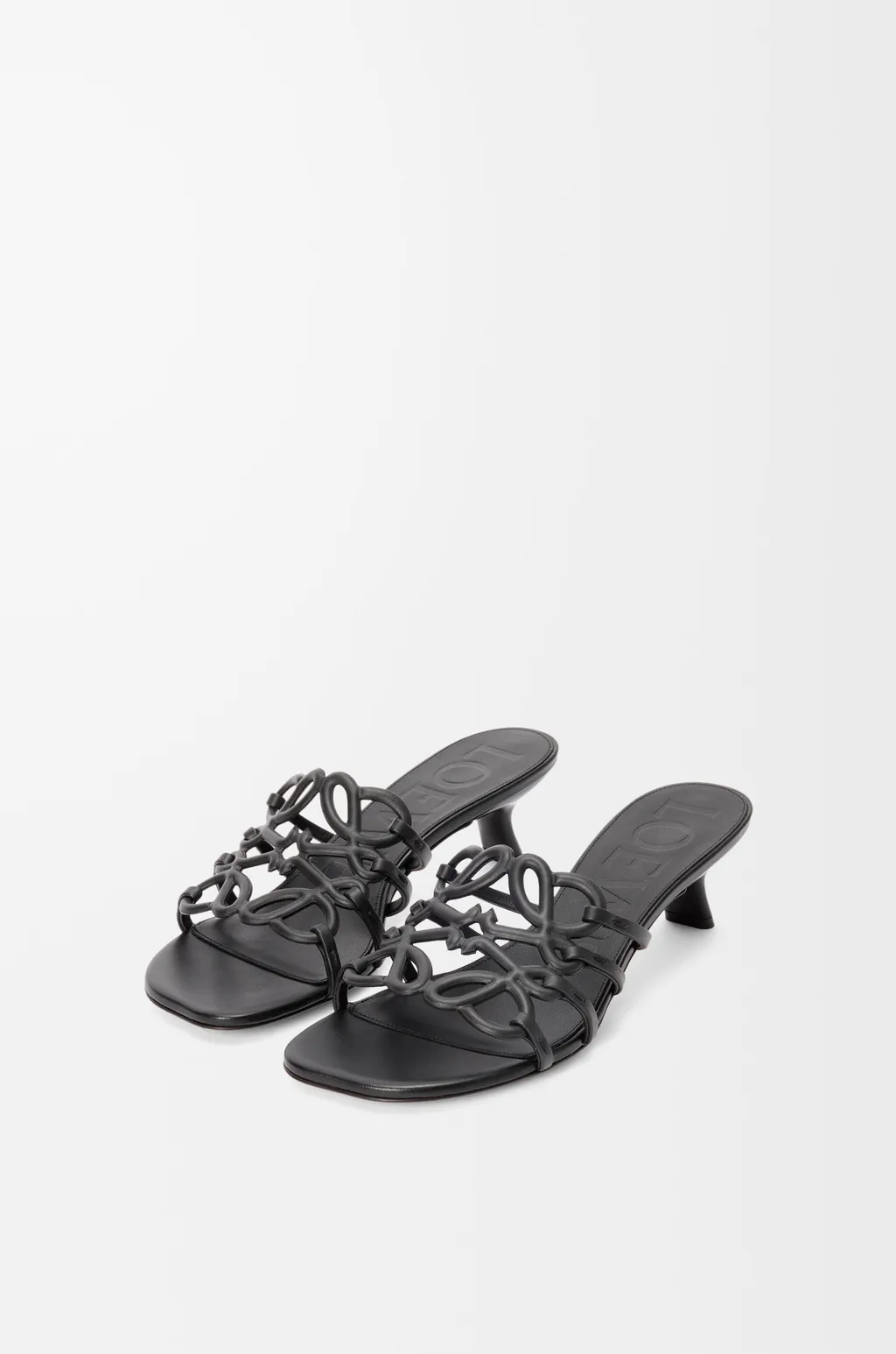 Petal Anagram Slide In Soft Calfskin