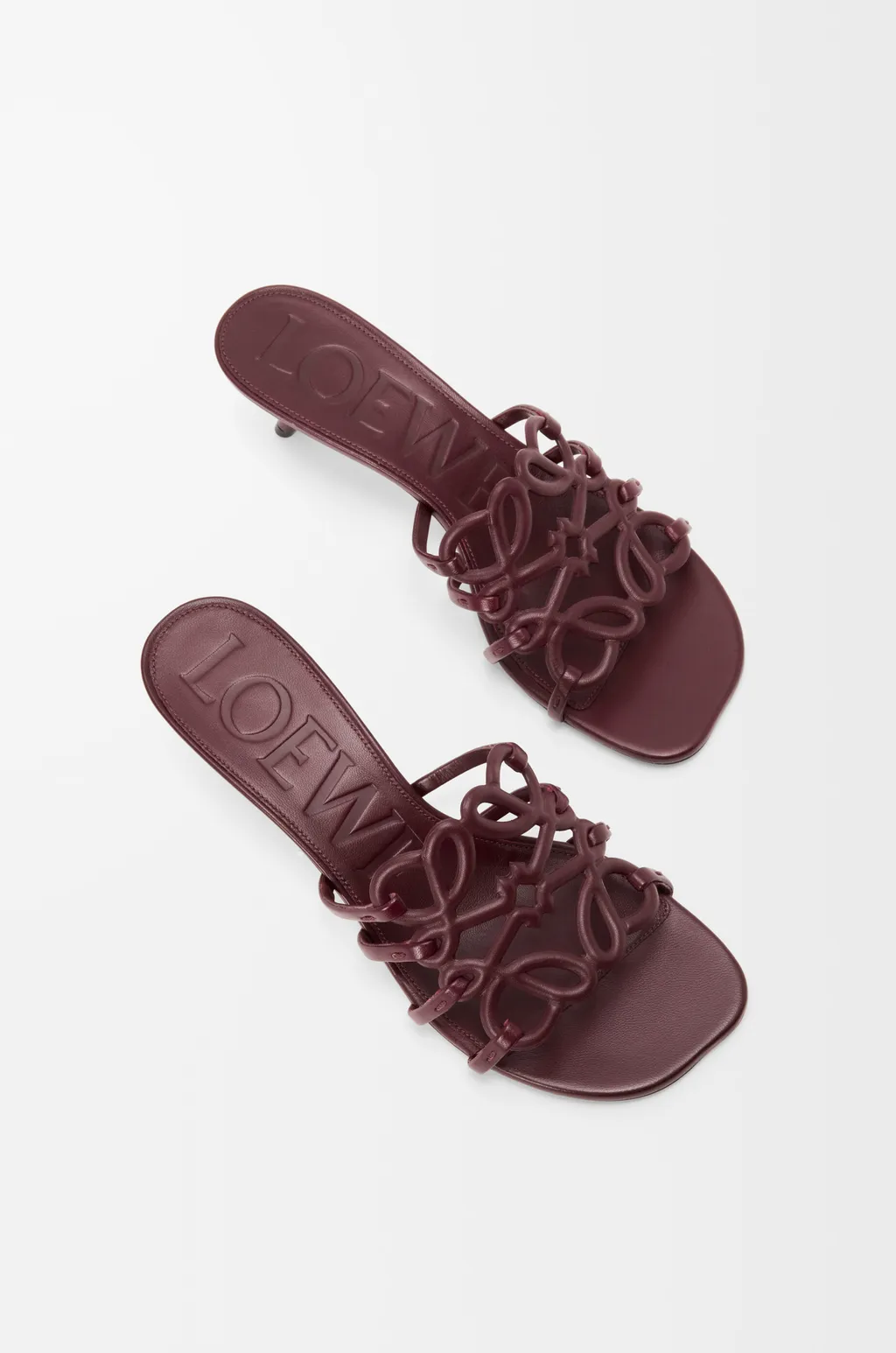 Petal Anagram Slide In Soft Calfskin