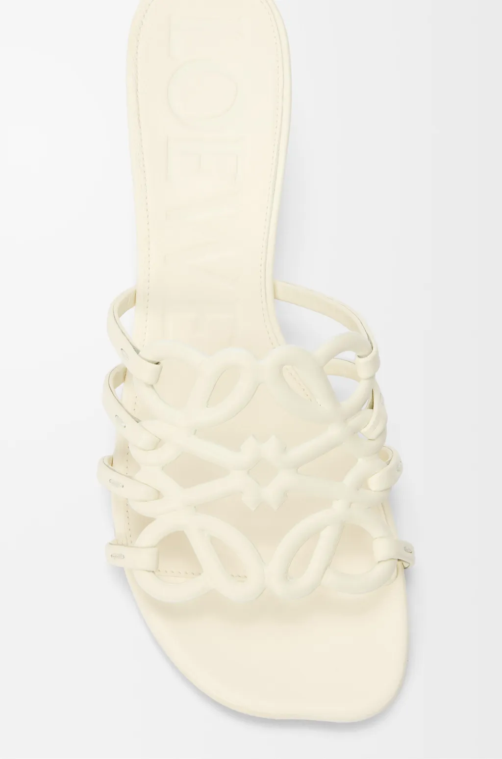 Petal Anagram Slide In Soft Calfskin