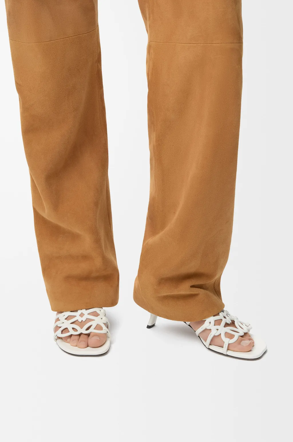 Petal Anagram Slide In Soft Calfskin