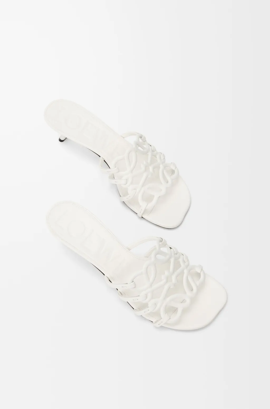 Petal Anagram Slide In Soft Calfskin