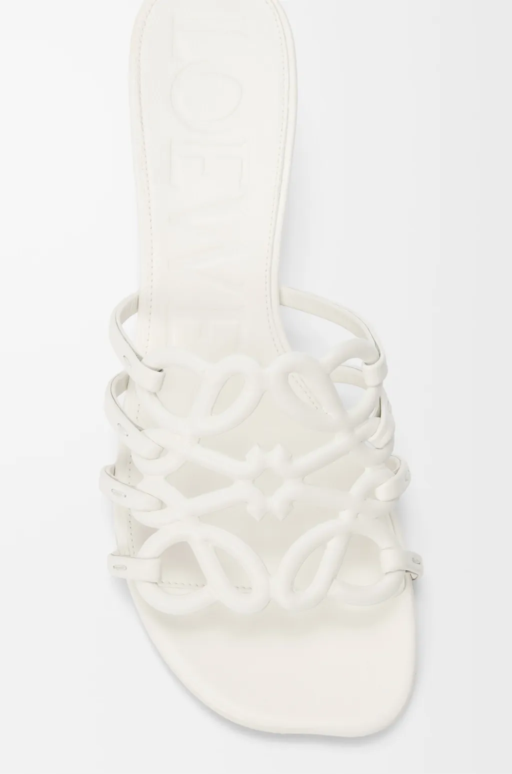 Petal Anagram Slide In Soft Calfskin