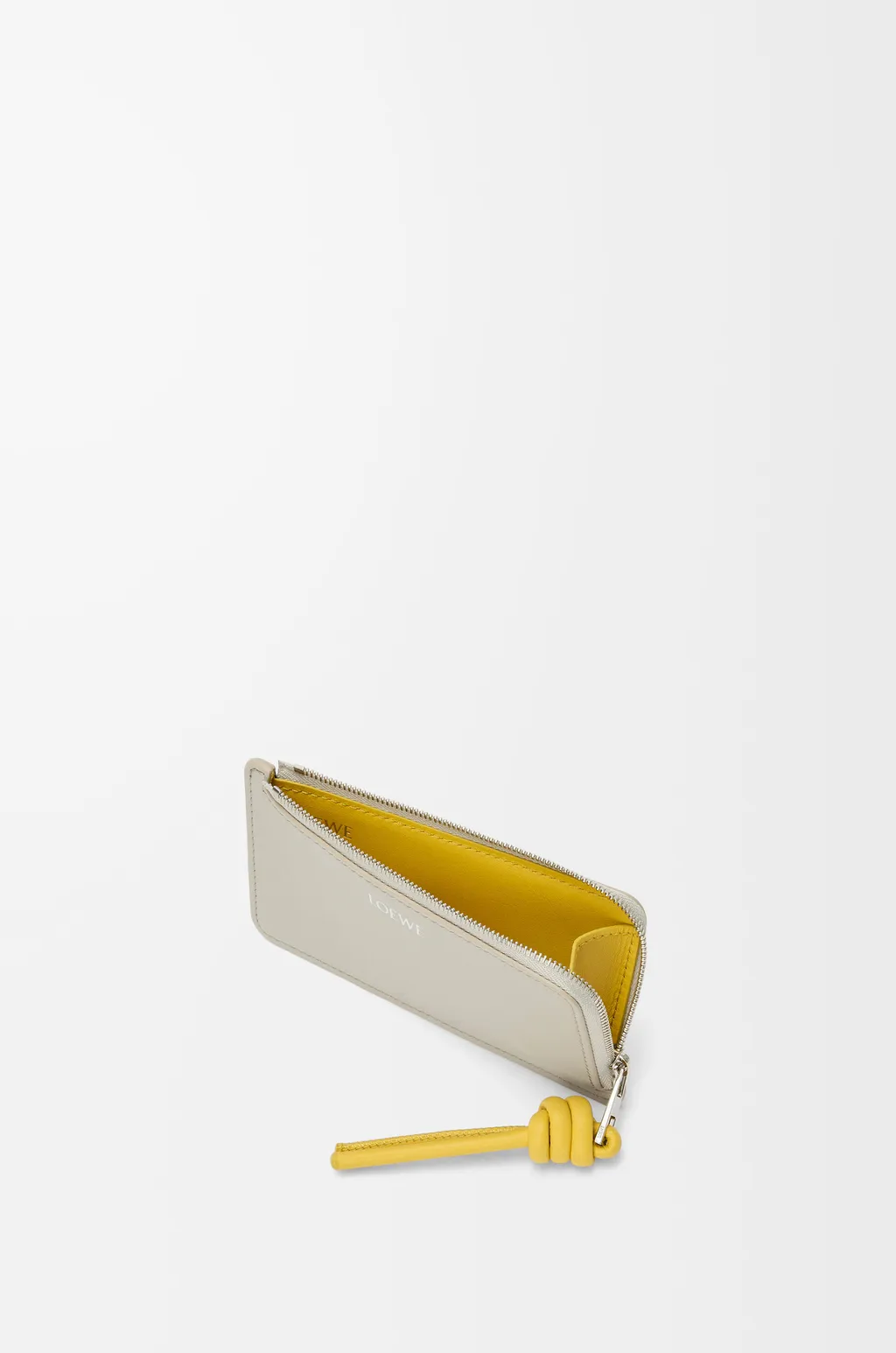 Knot Coin Cardholder In Shiny Nappa Calfskin