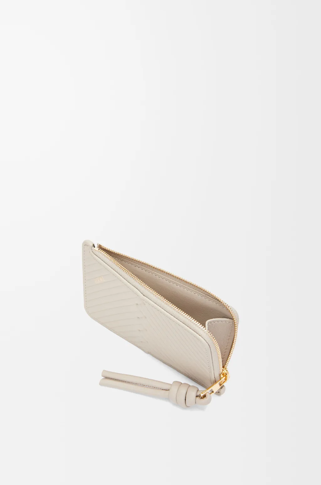 Knot Coin Cardholder In Shiny Nappa Calfskin