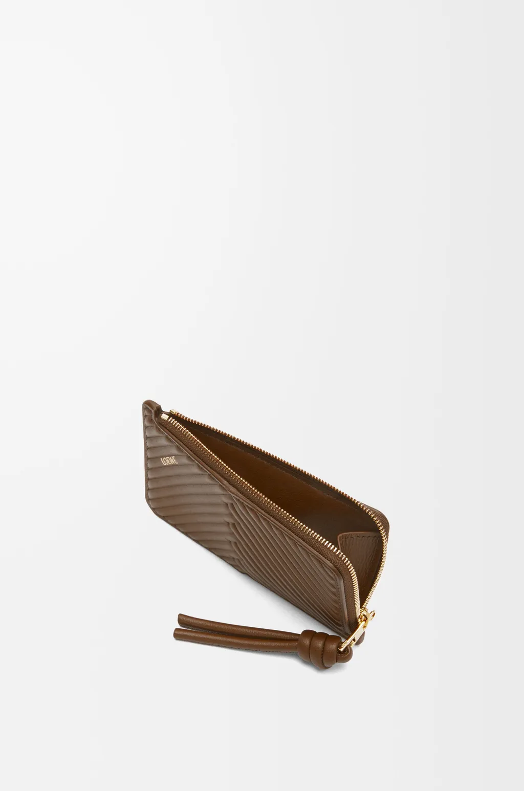 Knot Coin Cardholder In Shiny Nappa Calfskin