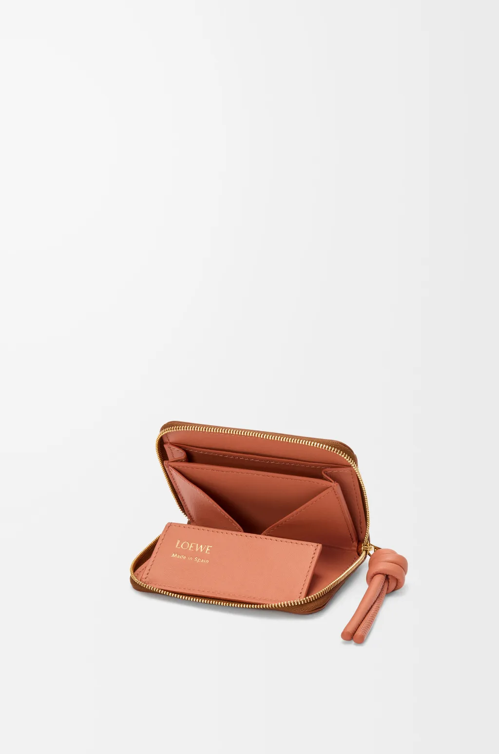 Zipped Coin Purse In Shiny Nappa Calfskin