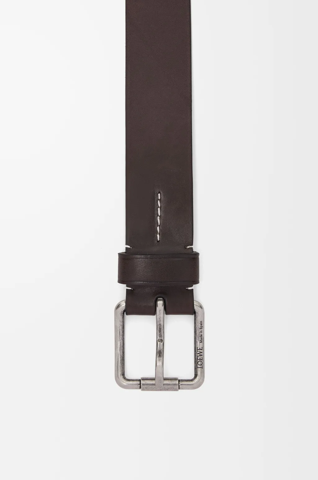 Roller Curve Belt In Vegetable-Tanned Calfskin