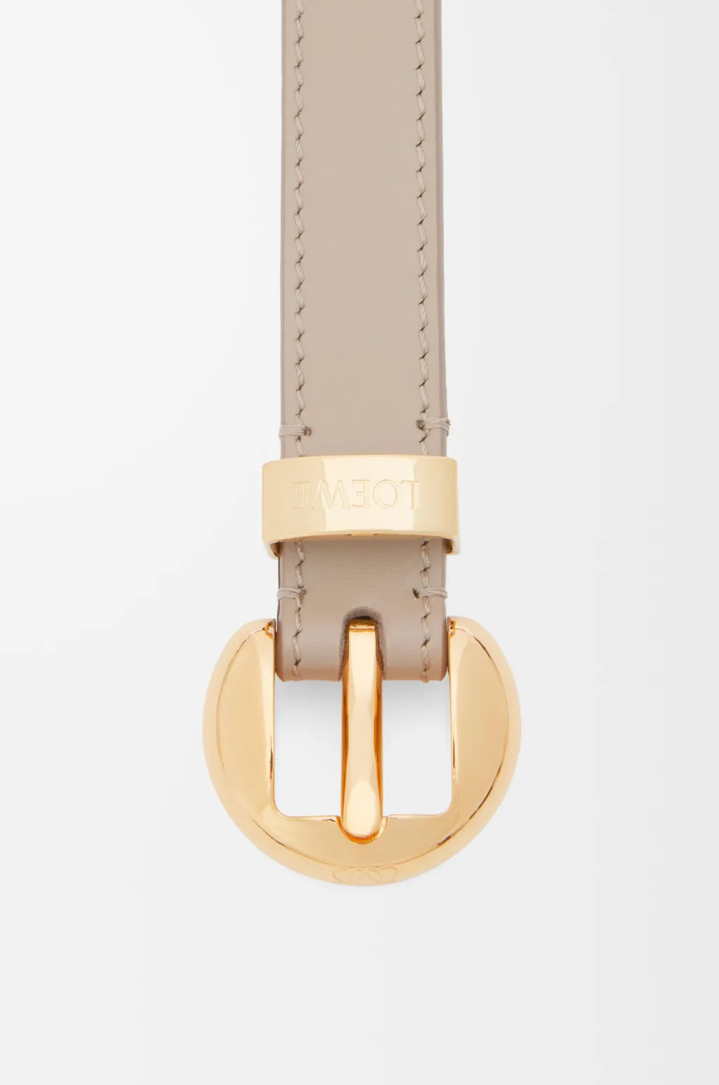 Pebble Belt In Smooth Calfskin